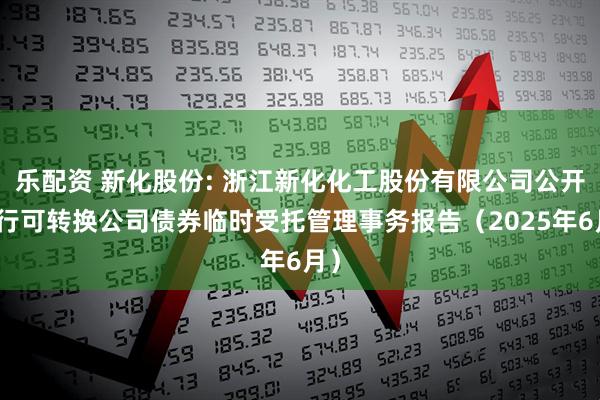 乐配资 新化股份: 浙江新化化工股份有限公司公开发行可转换公司债券临时受托管理事务报告（2025年6月）